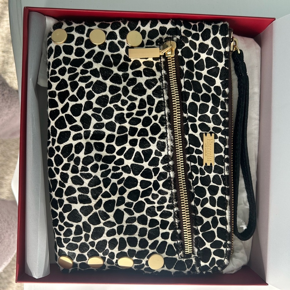 NWT Hanmitt Nash Calf Hair Bag.